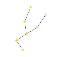 Space objects collection illustration_Zodiac taurus