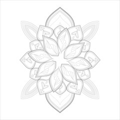 Coloring Books. Hand drawn flowers in zentangle style for t-shirt design or tattoo and coloring book
