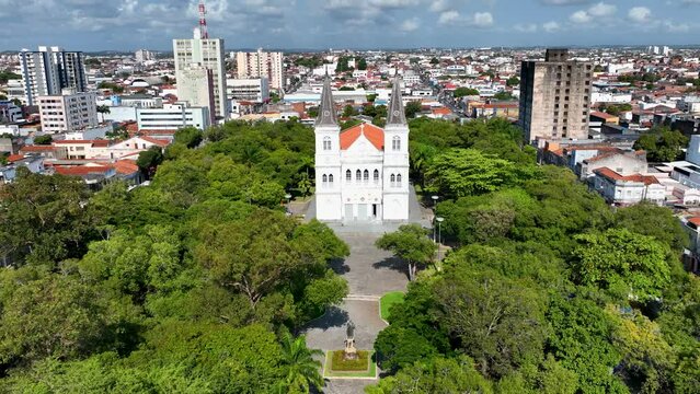 Government Office At Aracaju Sergipe Brazil. Square Plaza. Business Sky Downtown Cityscape. Business Outdoor Downtown District Panoramic. Business Cityscape Building Architecture. Aracaju Sergipe.