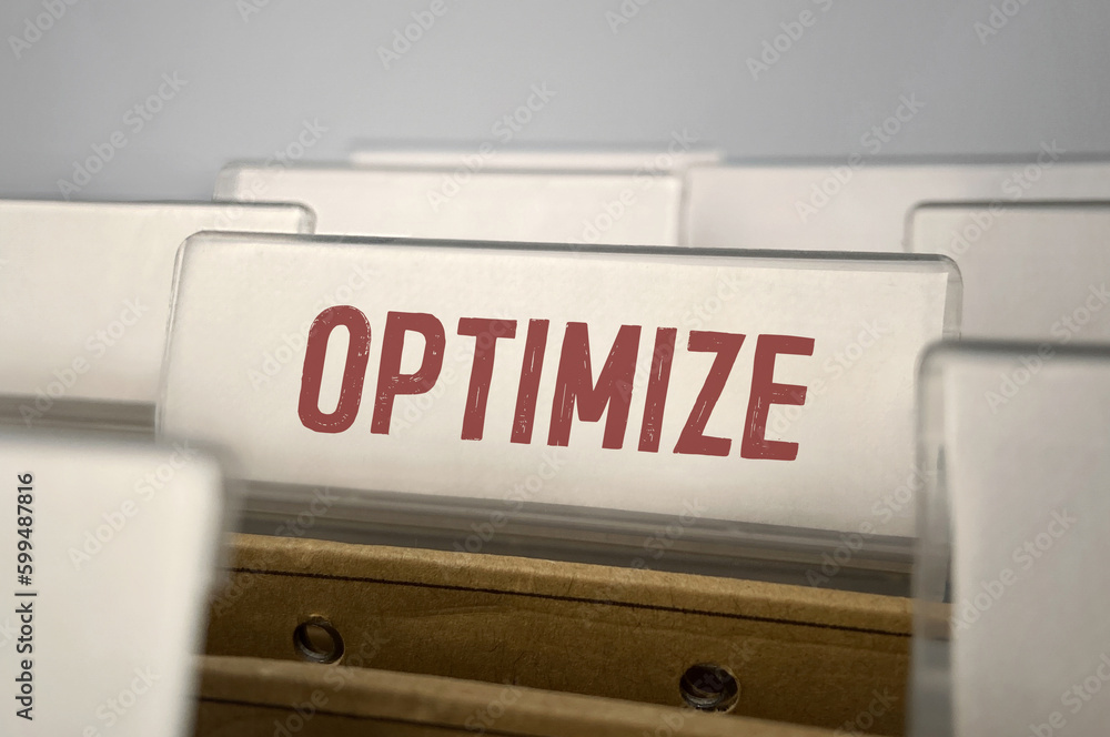 Poster filing folders with word optimize