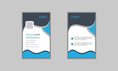 modern design id card  template for your business 
