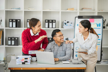 Asia business meeting   consultations of business people in the company's meeting room. 