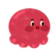 octopus cartoon hand drawn