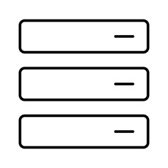 Fototapeta premium menu option user interface button thin line Icon outline