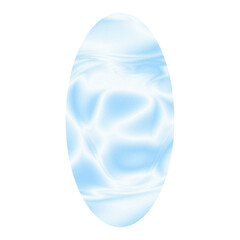 Blue Grainy Oval