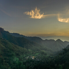 Magnificent view of the sky with a pattern resembling lafadz