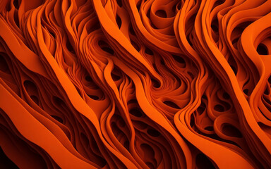 Abstract background. Orange red color. Images are created with artificial intelligence. Ai