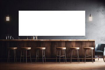 canvas wall mock up in a modern luxury living