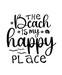 Fototapeta premium Beach lettering quote design