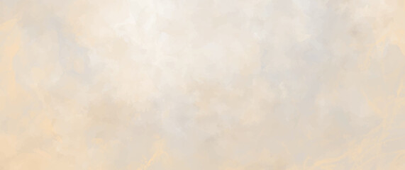 Vector watercolor art background. Old paper. Marble. Watercolour texture. Stucco. Wall. Brushstrokes and splashes. Sky and clouds. Sunset. Heaven. Painted template for design.