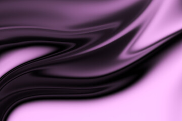 abstract background with smooth lines in magenta and black colors for design. fluid art