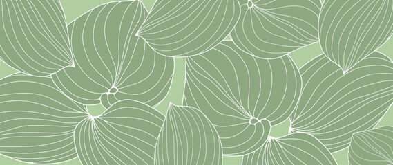 Fototapeta na wymiar Vector tropical green background with leaves. Background for decor, covers, wallpapers, postcards and presentations