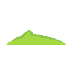 Vector Green Hills Cartoon illustration