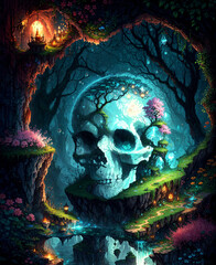 Skull landscape