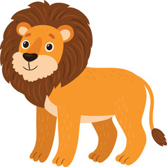 lion. Vector illustration. Lion character - 599512648