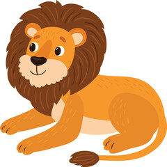 lion. Vector illustration. Lion character