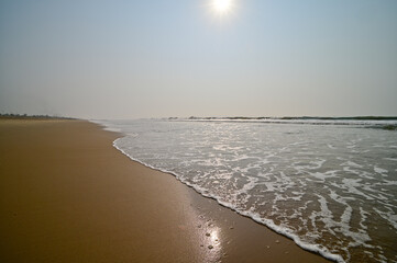 View of Chandrabhaga beach in the morning, Odisha, India.