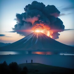 富士山噴火（Generative AI）