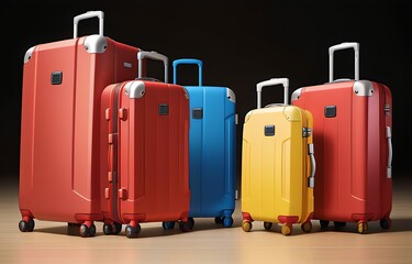 旅行用トランク・AI生成画像