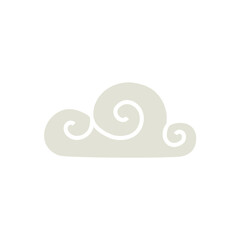 cloud in flat trendy style. simple shapes, vector illustration. concept icons for weather conditions
