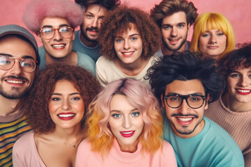 Fototapeta premium Group of people. Generative ai
