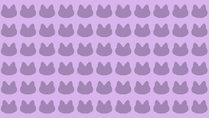 ピクセルアートな黒猫ちゃんシンプルタイル壁紙⭐︎