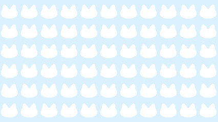 ピクセルアートな白猫ちゃんシンプルタイル壁紙★