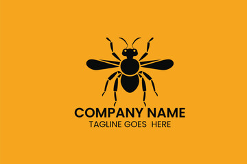 honey bee logo free vector