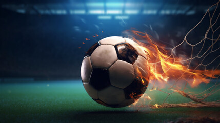 Soccer Ball In Flames
