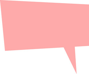Pink bubble message chat social media icon PNG
