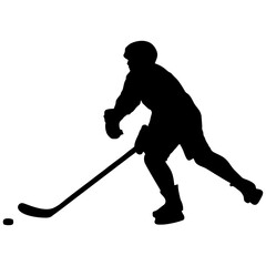 hockey sport silhouette
