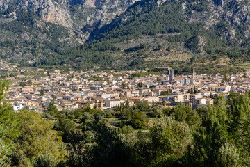 Fototapeta premium Blick auf Soller, Mallorca, Balearen, Spanien