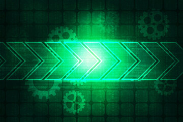 2d illustration Abstract futuristic electronic circuit technology background