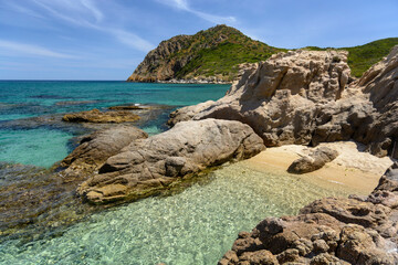 Strand von Cala Sa Figu, Sardinien, Italien, Europa