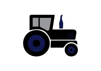 vektörel traktör, tarım aracı çizimi tasarımı