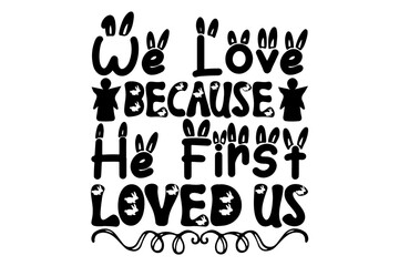 Christian easter isolated typography design