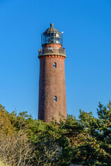 Fototapeta na wymiar Leuchtturm Darßer Ort, Halbinsel Fischland-Darß-Zingst, Mecklenburg-Vorpommern, Deutschland