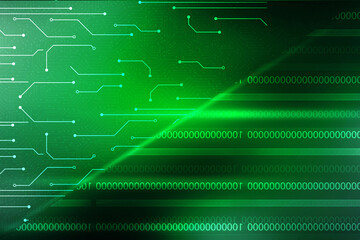 2d illustration Abstract futuristic electronic circuit technology background