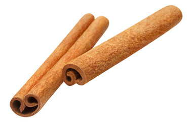 Delicious cinnamon sticks cut out
