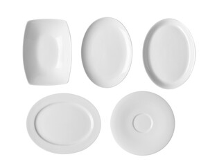 ceramic round plate isolated on transparent png