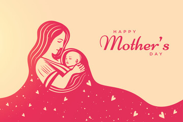 Happy mother's day social media post and background template design
