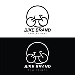 Bicycle Logo, Vehicle Vector, Bicycle Silhouette Icon, Simple Design Inspiration