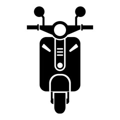 Scooter (front view) sign / icon