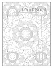 Hebrew Alphabet Letters Alephbet Mandala Coloring Pages,chaf sofit