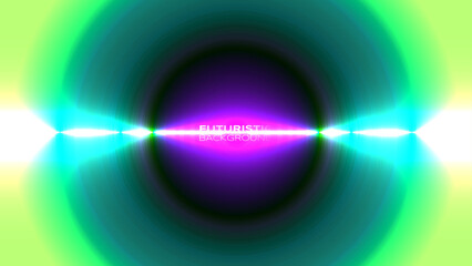 Futuristic banner design retro inspired mix vibrant back to the future theme background