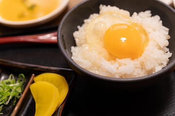 美味しそうな卵かけご飯