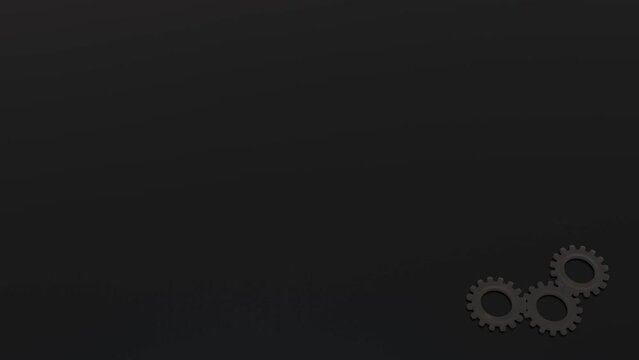 Zahnrad, drei, Drehung, Teamarbeit, Mechanismus, Weiterleiten, Delegieren, Fortschritt, Entwicklung, 3D, Arbeit, Motorik, grau, silber, schwarz, Stahl, Eisen, Aluminium