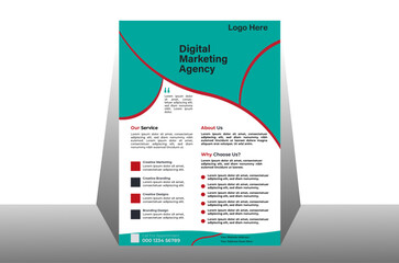 Creative vector flayer design template for company. Illustration minimal individual layout with gray stripes AIEPS and JPEG category. Simple and clean design.