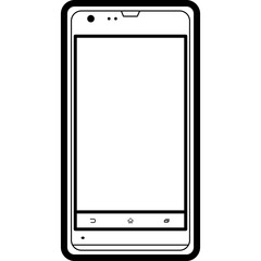 Mobile Phone Sony Model Outline Icon