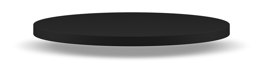 3d black cylinder diagonal placed flying geometric shape interior decorative design